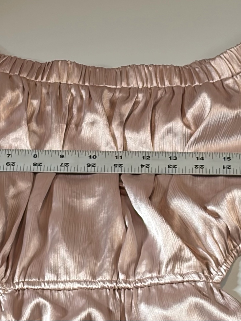Arula Satin Off Shoulder Cutout Maxi Dress Champagne Resort Glam - Picture 7 of 10